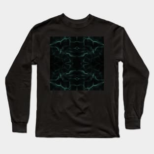 Marble Black Dark Water Long Sleeve T-Shirt